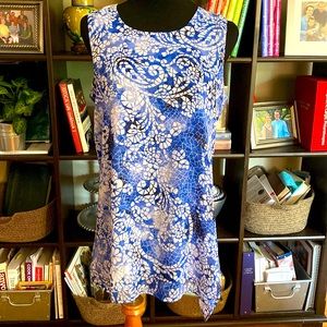 Fever Flowy Sleeveless Tunic Blouse